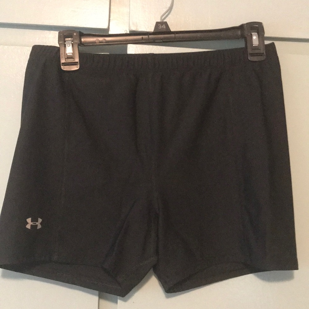Black Under Armour compression shorts